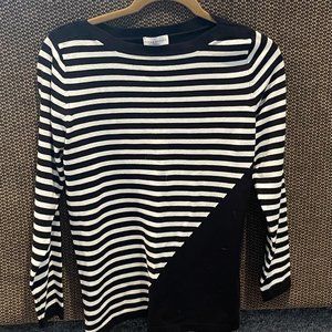 PRICE DROP!  Susan Graver Black and White Sweater - Size S